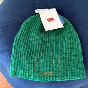 Miami Hurricanes Nike Team Beanie (OS) NWT